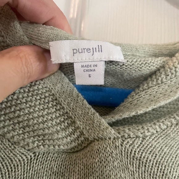 J.Jill Pure Jill Relaxed Hooded Sweater Tunic. Size small - Picture 10 of 12